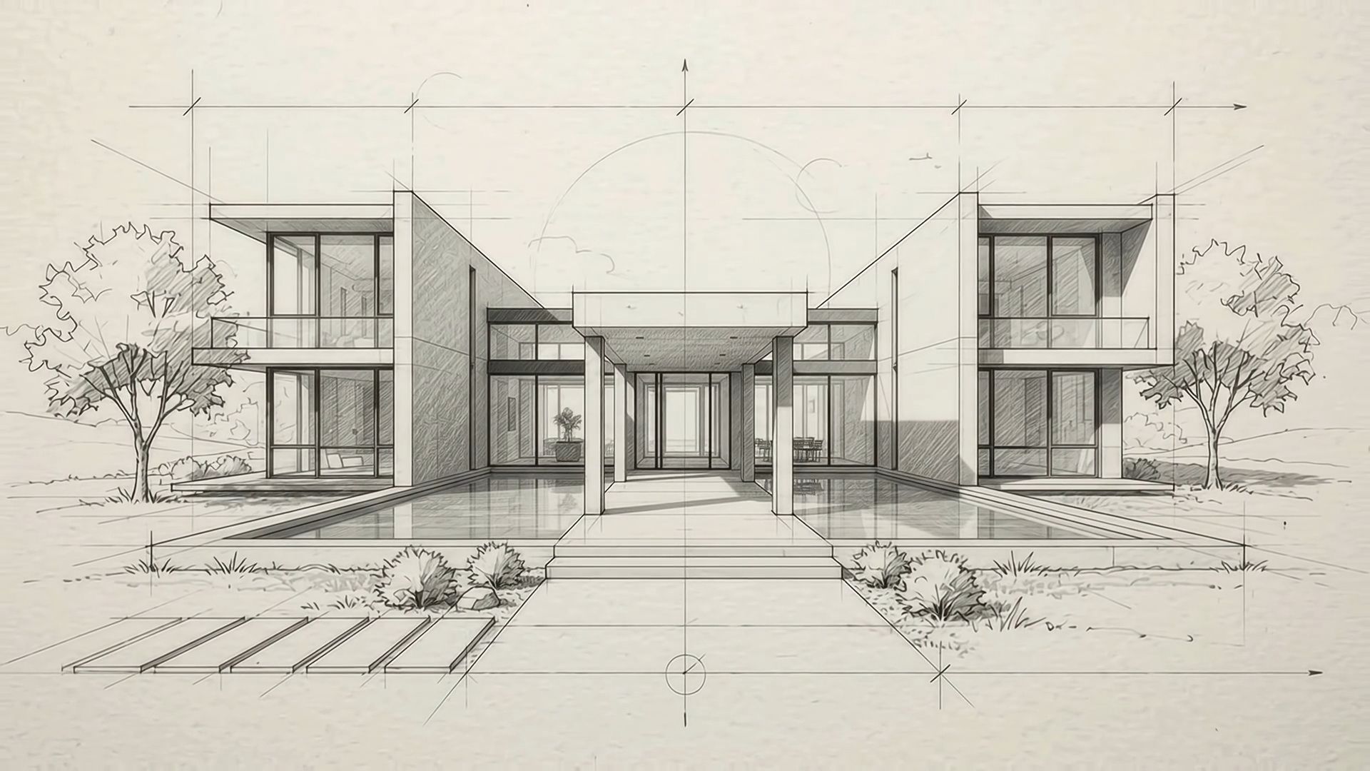 Material detail within the residence
